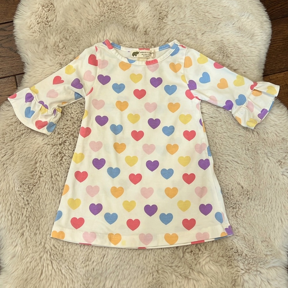 Monica + Andy Heart Dress 6-12 mo